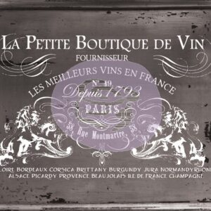 IOD Decor Transfers - Petit Vin Wide