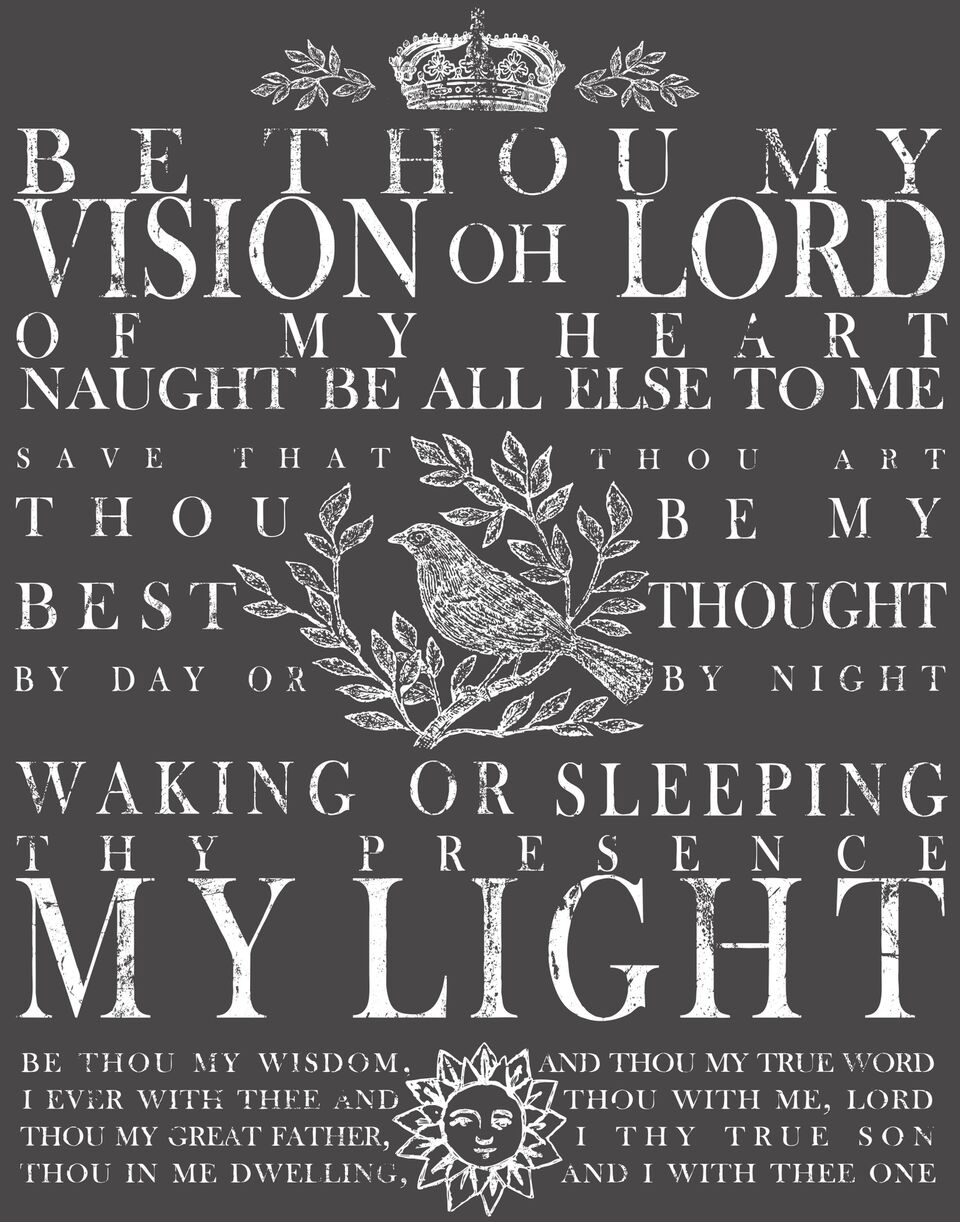BE THOU MY VISION 11X14 DECOR TRANSFER™