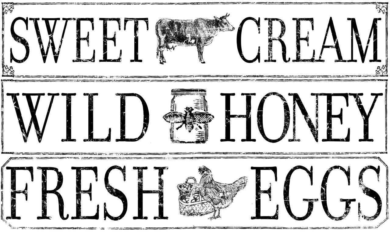 FARM FRESH SIGNAGE 14.25X24 DECOR TRANSFER™