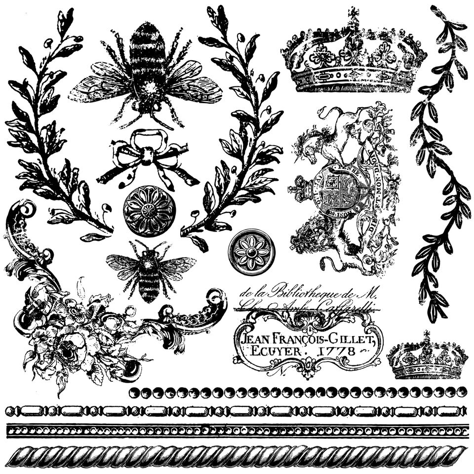 QUEEN BEE 12X12 DECOR STAMP™
