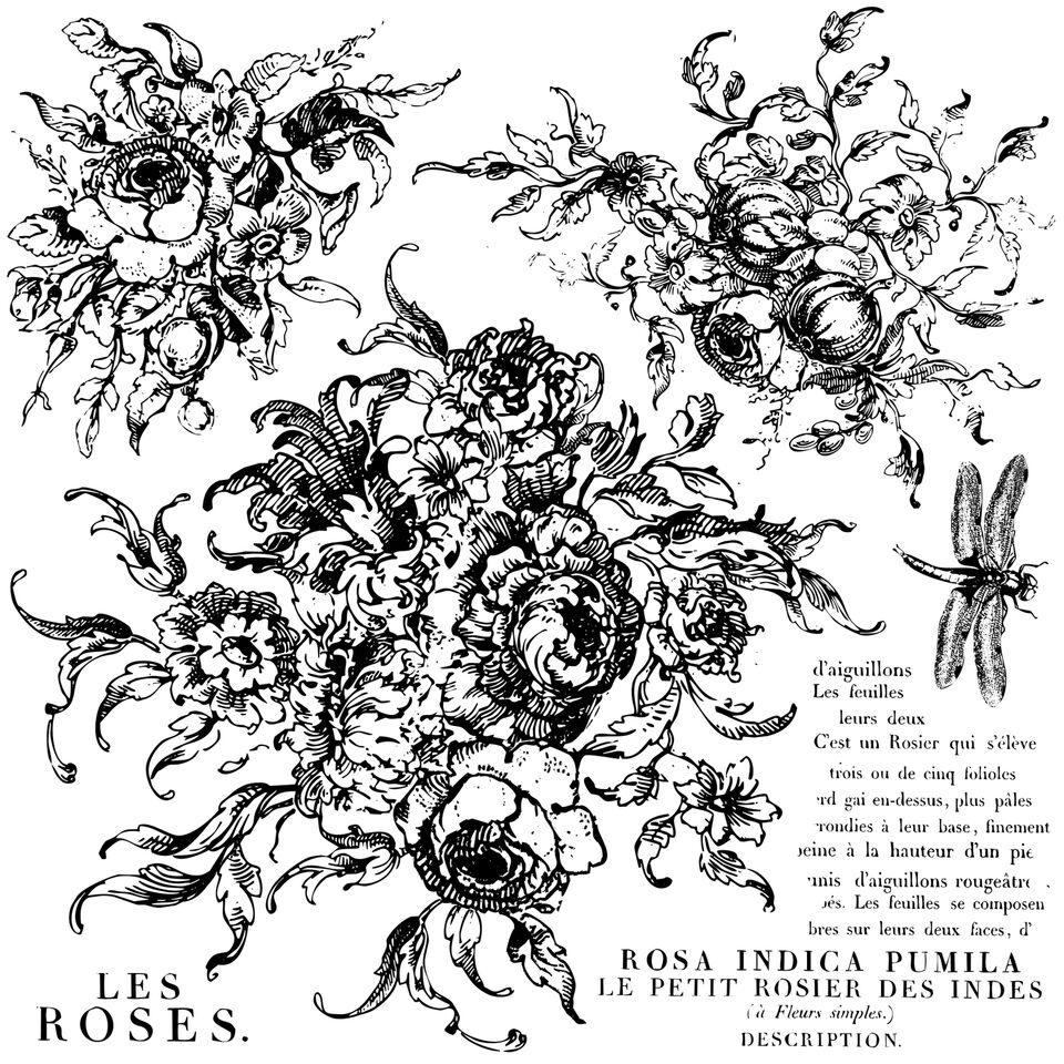 ROSE TOILE 12X12 DECOR STAMP™