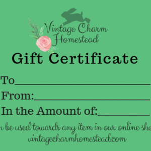 Gift Certificates