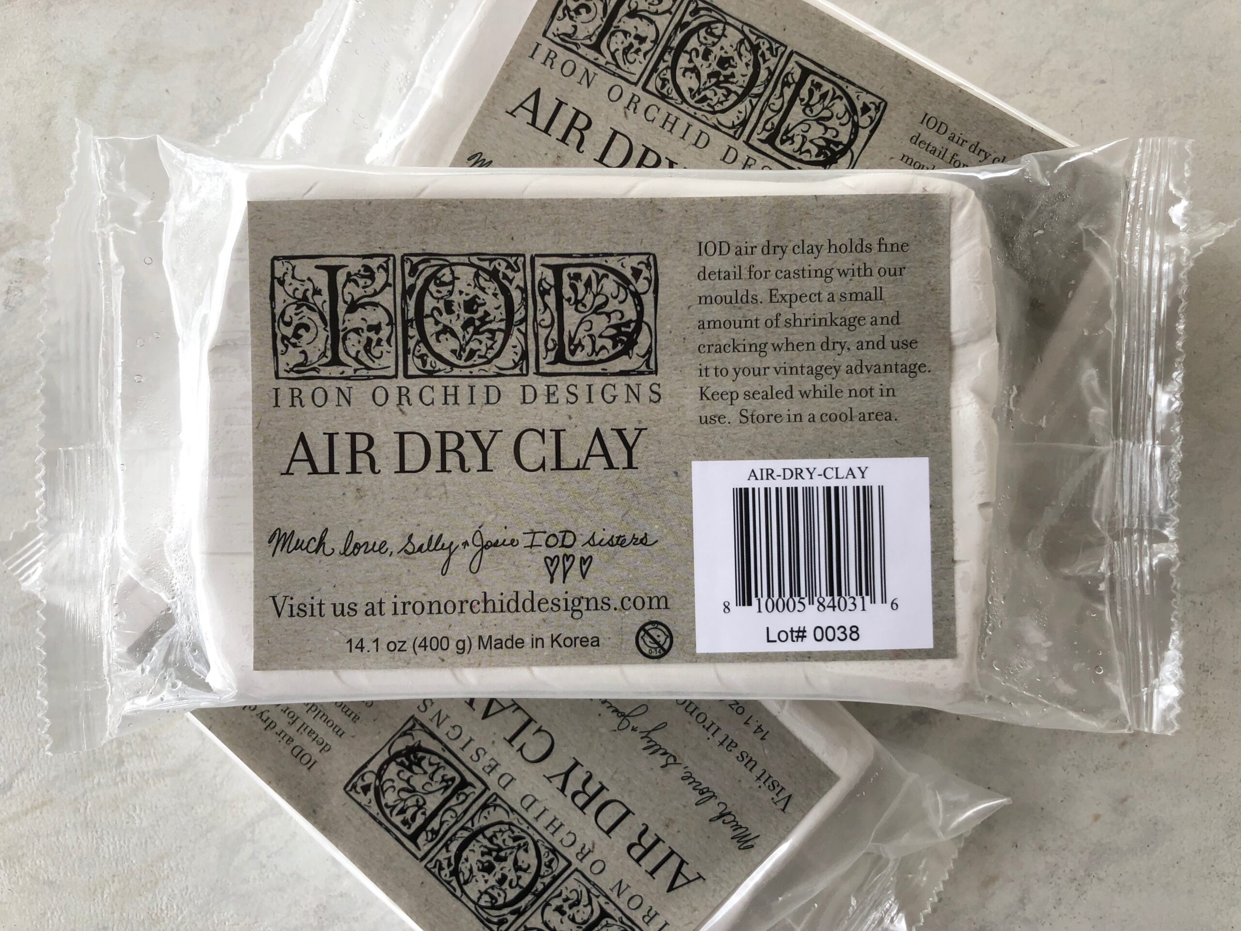 Iron Orchid Designs Air Dry clay