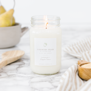 Country Pear by Cotton Stem 16 oz Candle