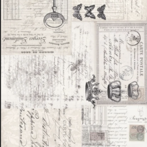 Ephemera Collage Roycycled Decoupage Paper