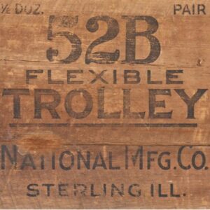 Wood Crate “Trolley” Roycycled Decoupage Paper