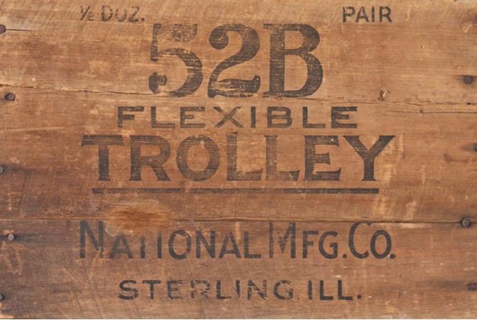 Wood Crate “Trolley” Roycycled Decoupage Paper