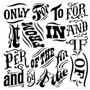 BLOCK TYPE 12×12 IOD STAMP™