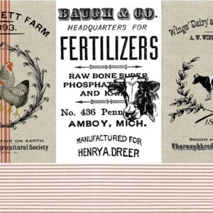 Roycycled Treasures Decoupage Paper Farmhouse Project Blocks