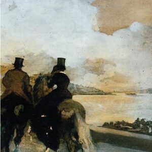 Two Riders Decoupage Paper