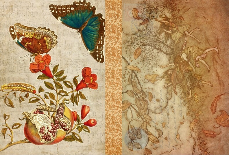Fall Project Blocks Decoupage Paper