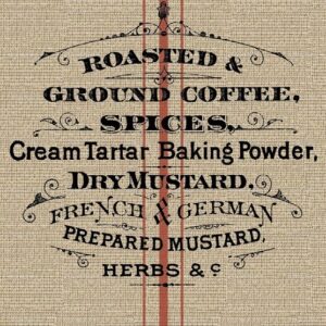 Grain Sack Decoupage Paper