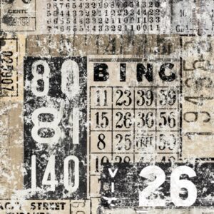 Grunge Numbers Roycycled Treasures Decoupage Paper