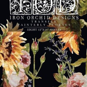 Painterly Florals IOD Transfer
