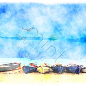 Coastal Blue 11 x 17 MINT Decoupage Paper