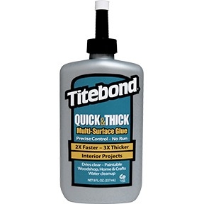 Titebond Quick and Thick Multi-Surface Glue 8oz