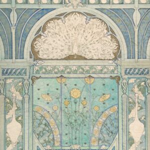 Rocycled Decoupage Tissue Paper- Art Deco Peacock