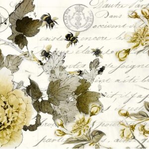 Roycycled Decoupage Tissue Paper- Sepia Blossom