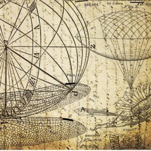 Roycycled Decoupage Tissue Paper- Dreams Of Flight 2