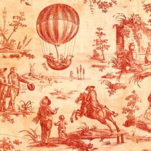 Roycycled Decoupage Tissue Paper- Red Toile