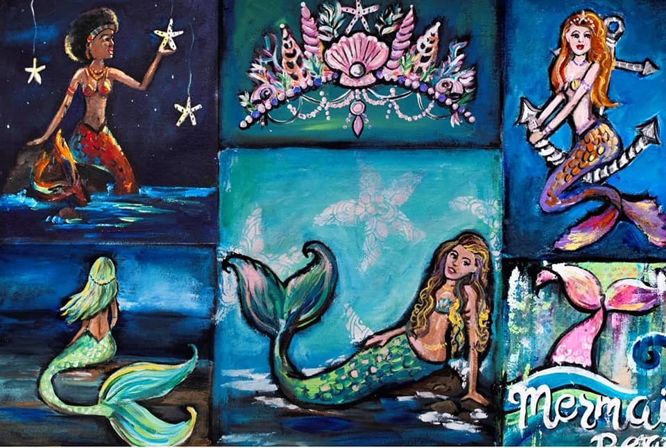 Roycycled Decoupage Tissue Paper- Mermaid Beach