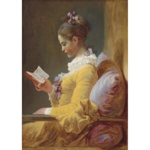 MINT Decoupage Paper Young Girl Reading 24x33