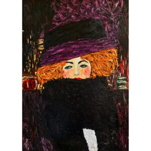 MINT Decoupage Paper Purple Hat 24x33