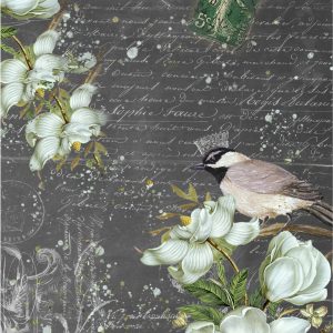 Roycycled Decoupage Tissue Paper- Summer Bird