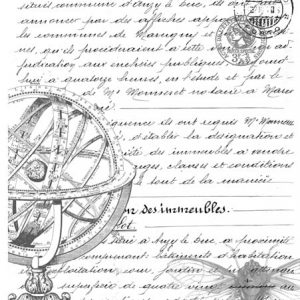 Roycycled Decoupage Tissue Paper- Script