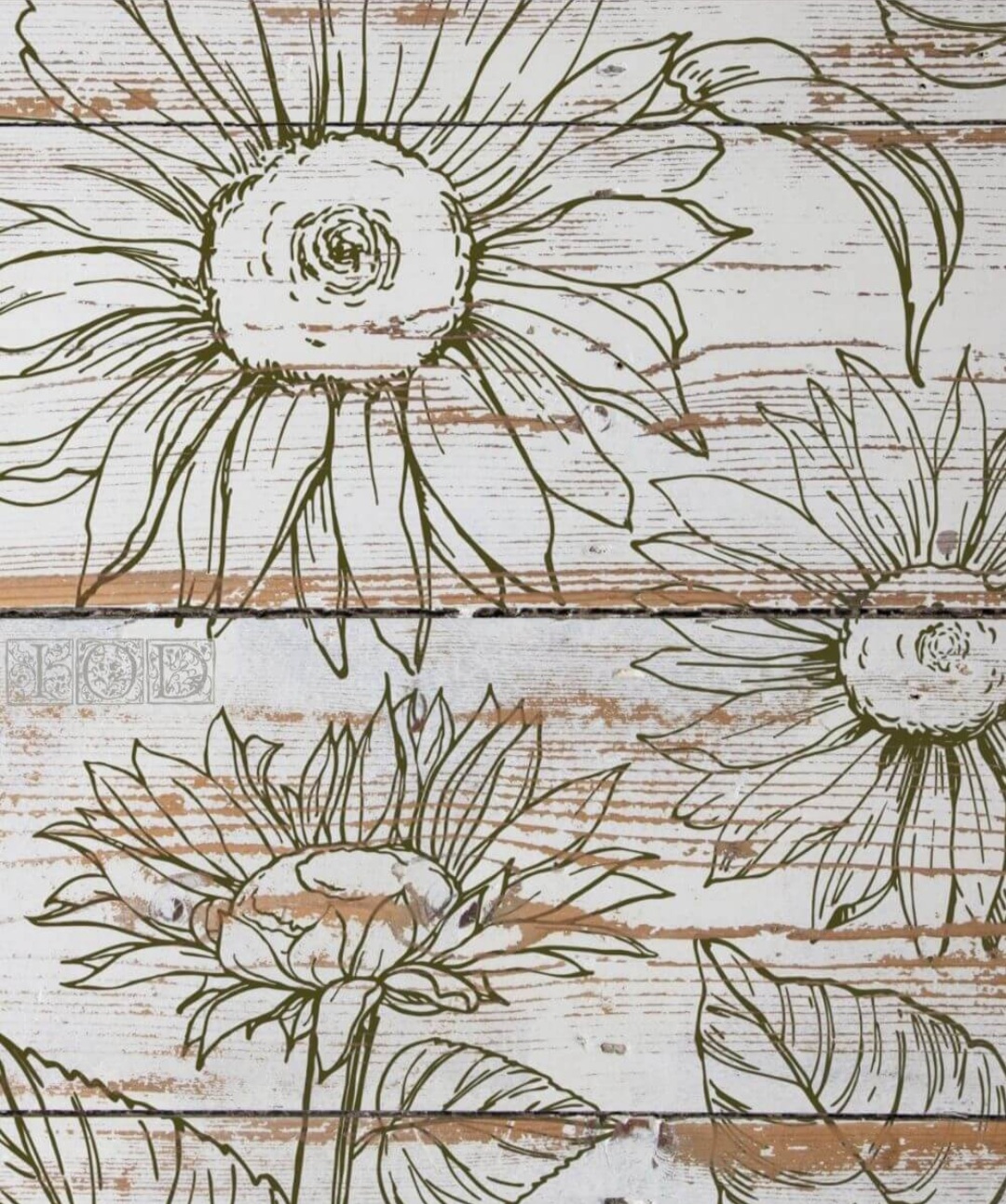 Sunflowers 12×12 IOD Stamp™ - Image 4