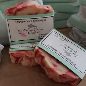 Strawberries & Champagne Goat Milk Soap