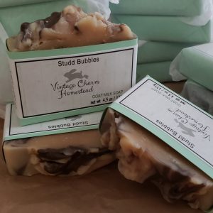 Stud Bubbles Goat Milk Soap