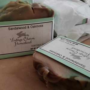 Sandalwood & Oakmoss Goat Milk Soap