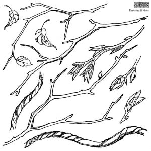Branches and Vines 12×12 IOD Stamp™