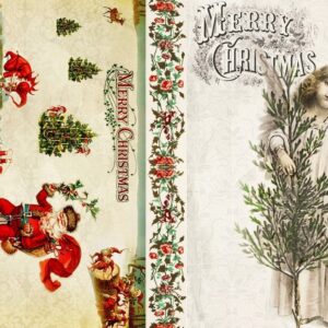 Christmas Project Blocks D Roycycled Treasures Decoupage Tissue Paper