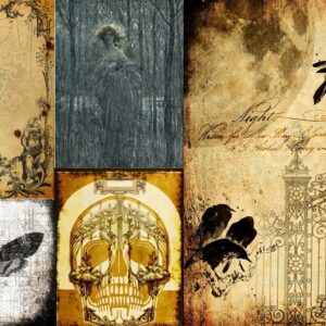 Halloween Project Blocks 2 Roycycled Treasures Decoupage Tissue Paper