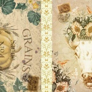 Fall Project Blocks B Roycycled Treasures Decoupage Tissue Paper