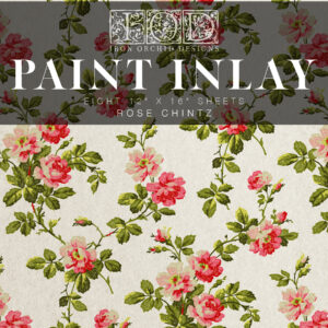 Rose Chintz IOD Paint Inlay 12 x 16 Pad