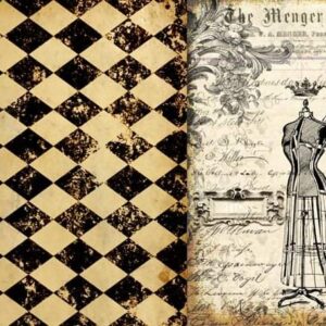 Harlequin Blocks Roycycled Treasures Decoupage Tissue Paper