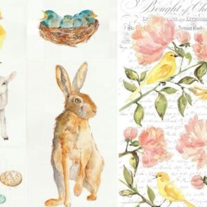 Spring Blocks Roycycled Treasures Decoupage Tissue Paper