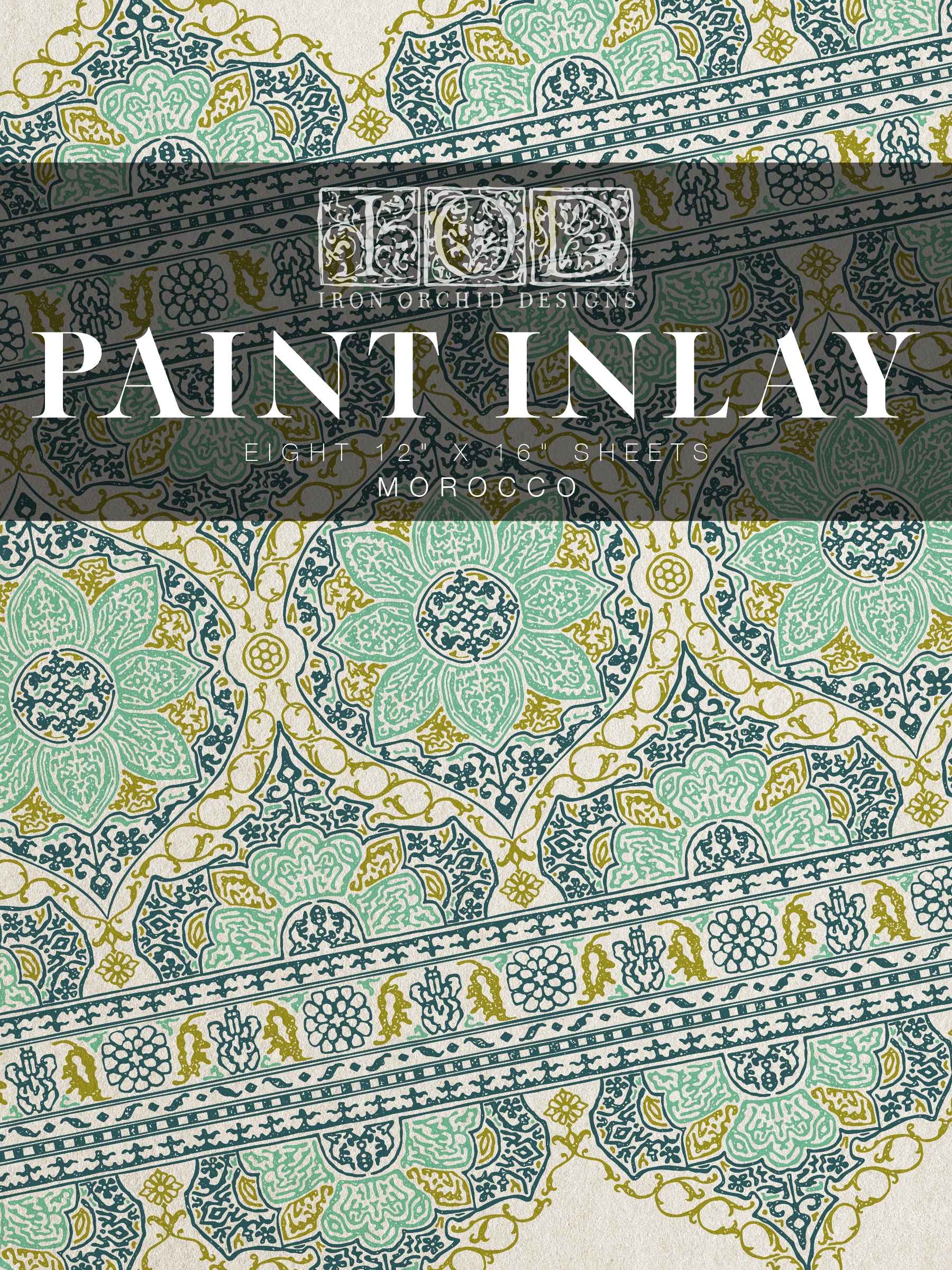 Morocco IOD Paint Inlay 12 x 16 Pad