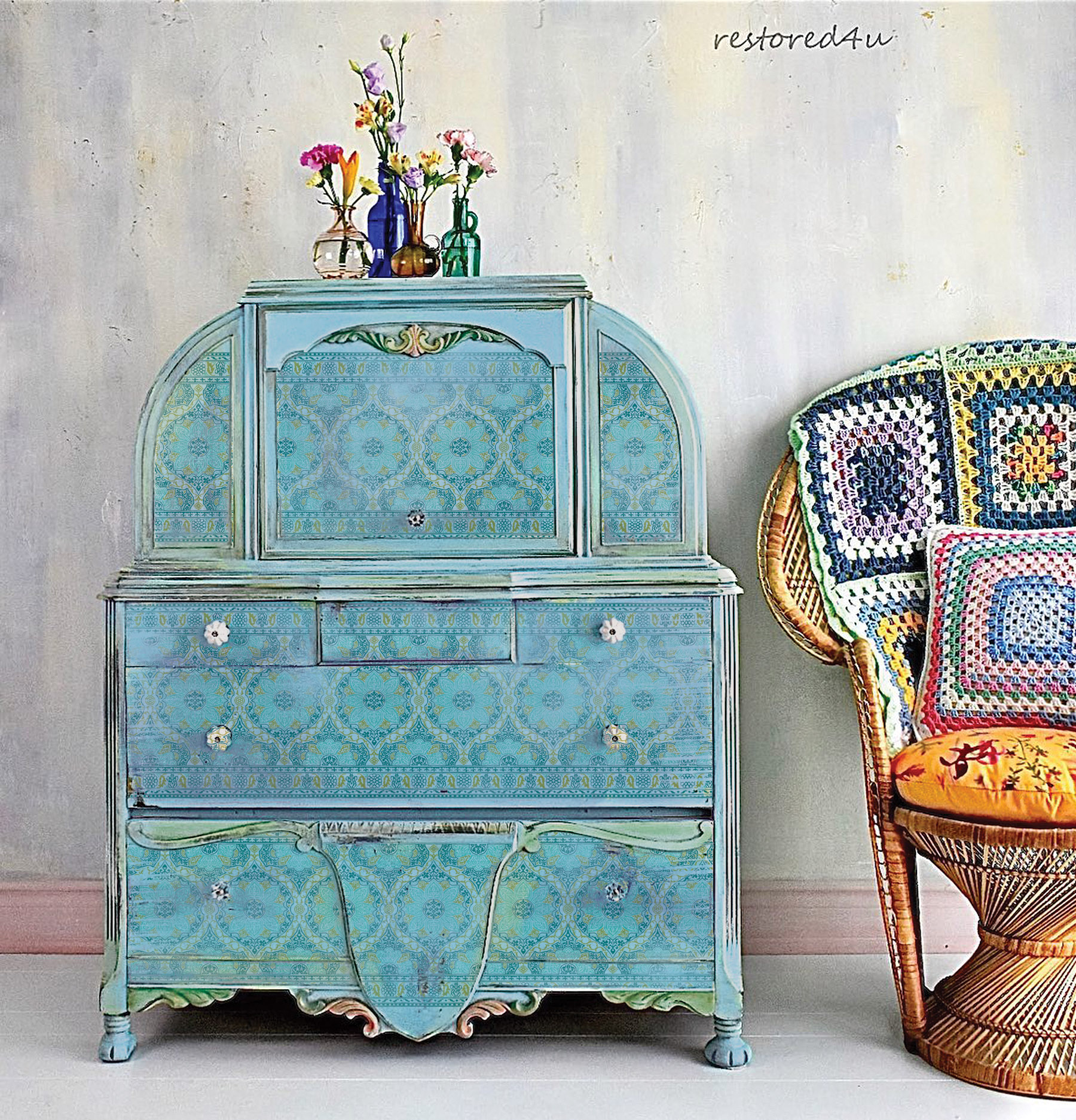 Morocco IOD Paint Inlay 12 x 16 Pad - Image 4