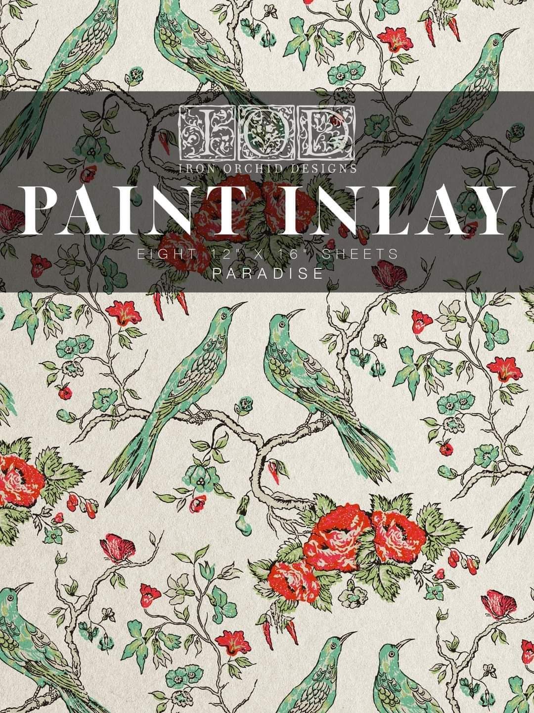 Paradise IOD Paint Inlay 12 x 16 Pad