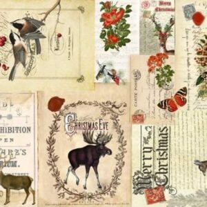 Christmas Masterboard Roycycled Decoupage Tissue Paper