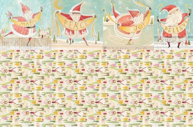 Christmas Trees Roycycled Decoupage Tissue Paper
