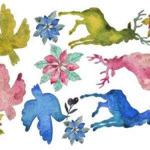 Watercolor Animals Roycycled Decoupage Tissue Paper
