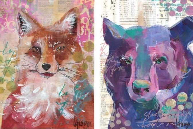 Winter Beasts Roycycled Decoupage Tissue Paper