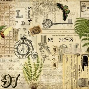 Industrial Masterboard Roycycled Treasures Decoupage Tissue Paper