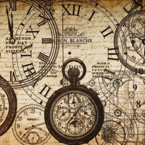 Tick Tock Roycycled Decoupage Tissue Paper