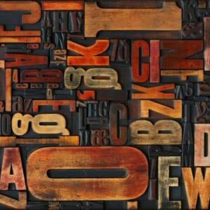 Printer's Blocks Decoupage Tissue Paper